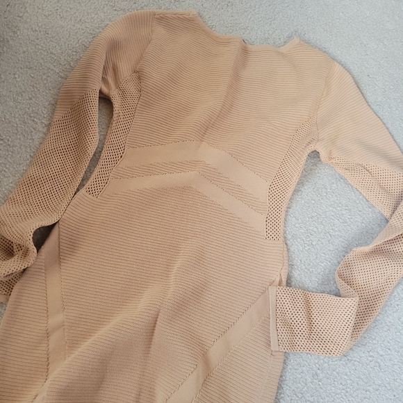 sexy beige tan bodycon dress - Picture 4 of 4